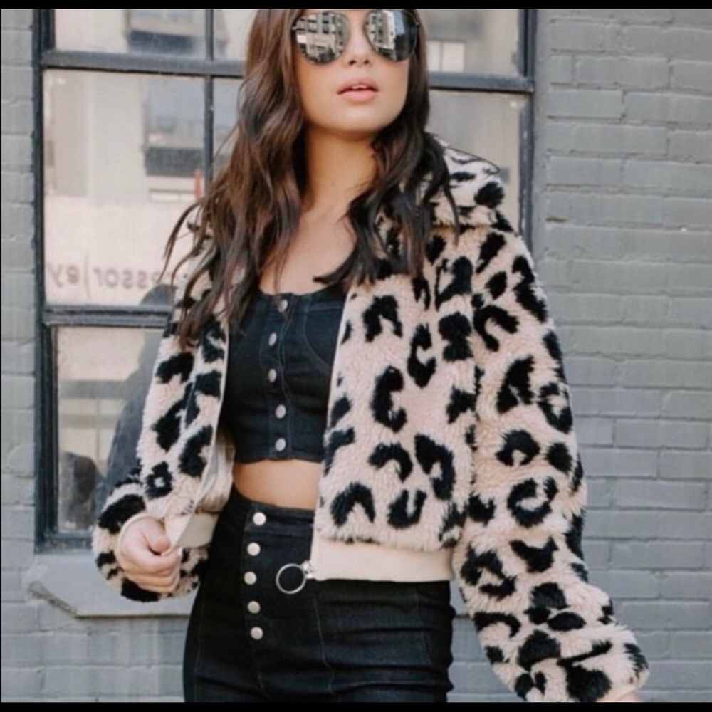 Kittenish Leopard Bomber Jacket / Coat